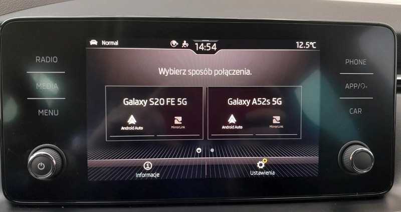 Skoda Scala cena 89900 przebieg: 66707, rok produkcji 2021 z Wyrzysk małe 254
